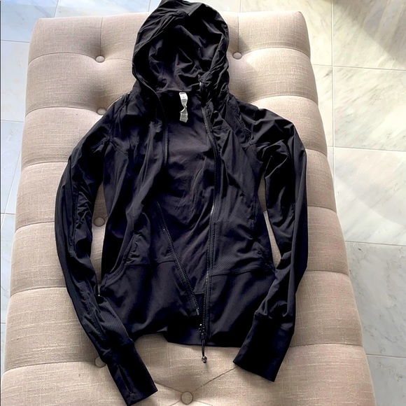 lululemon athletica Tops - Lululemon reversible black hooded jacket.